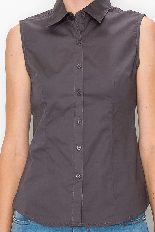 Camisa básica sin manga