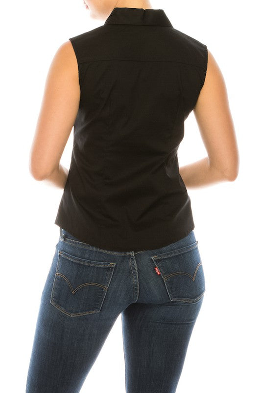 Camisa básica sin manga