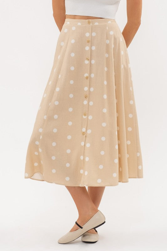 Falda beige, Luar Boutique 3