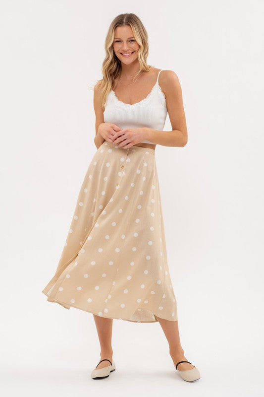 Falda beige, Luar Boutique