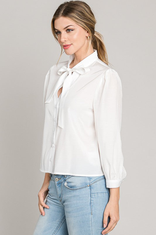 Camisa organza, ivory