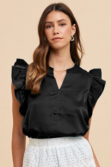 Blusa manga ruffle