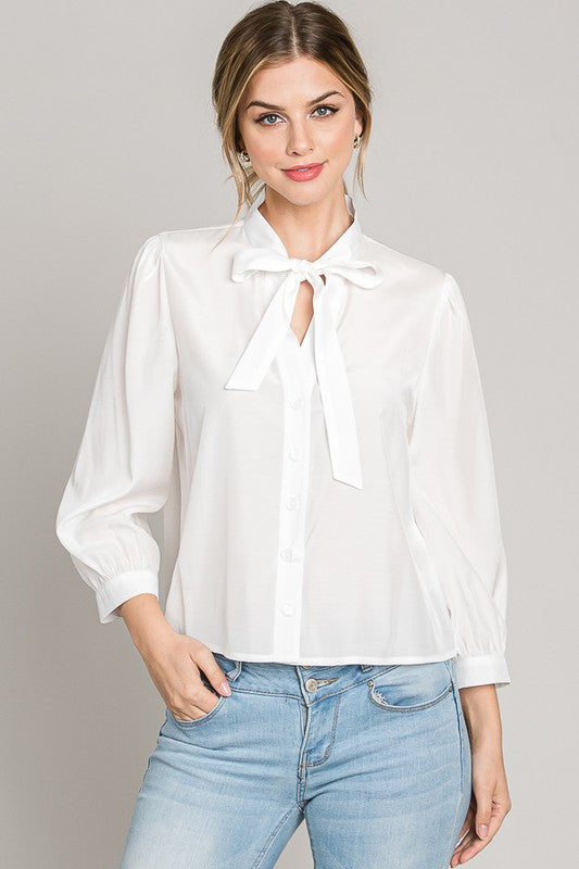 Camisa organza, ivory