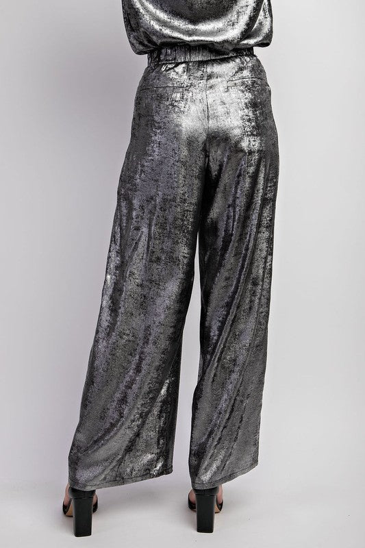 Pantalon plateado