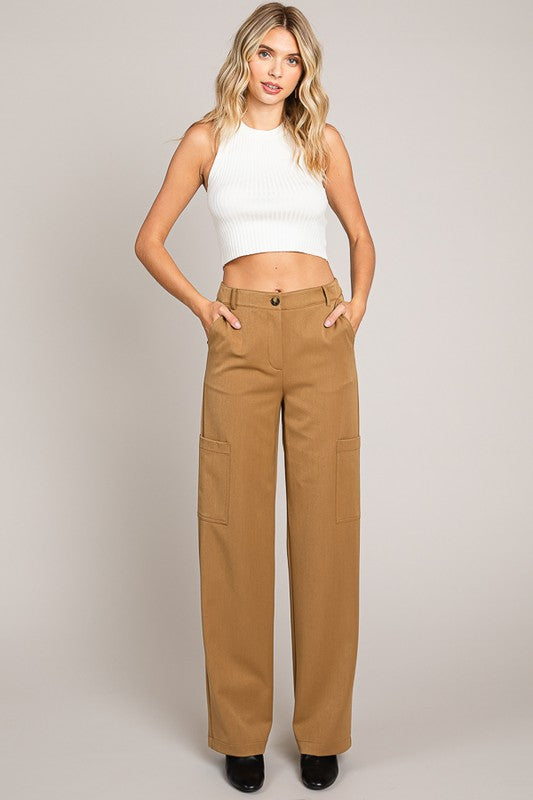 Pantalón cargo, kaki