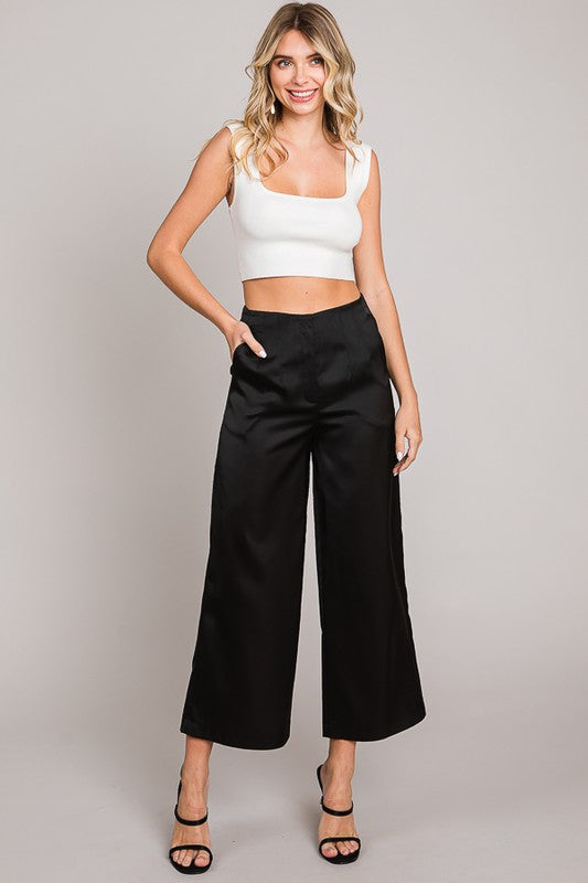 Pantalón corto satinado