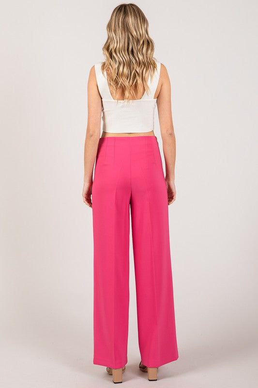 Pantalon wide leg