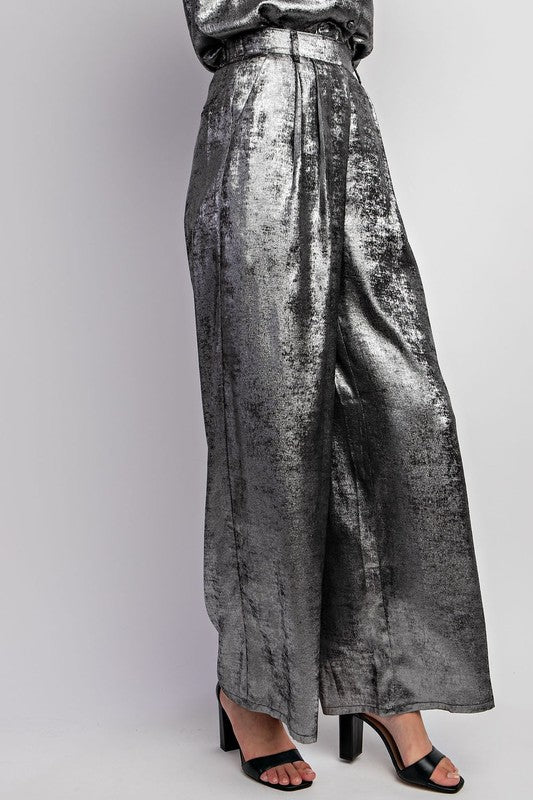 Pantalon plateado