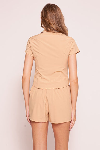 Camisa manga corta kaki 3