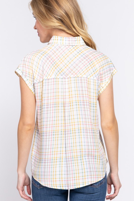 Camisa manga corta multicolor