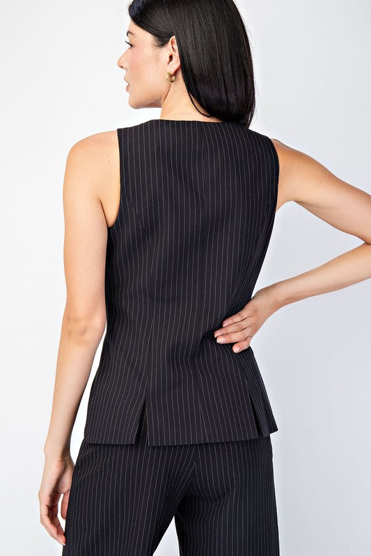 Saco a raya con contraste