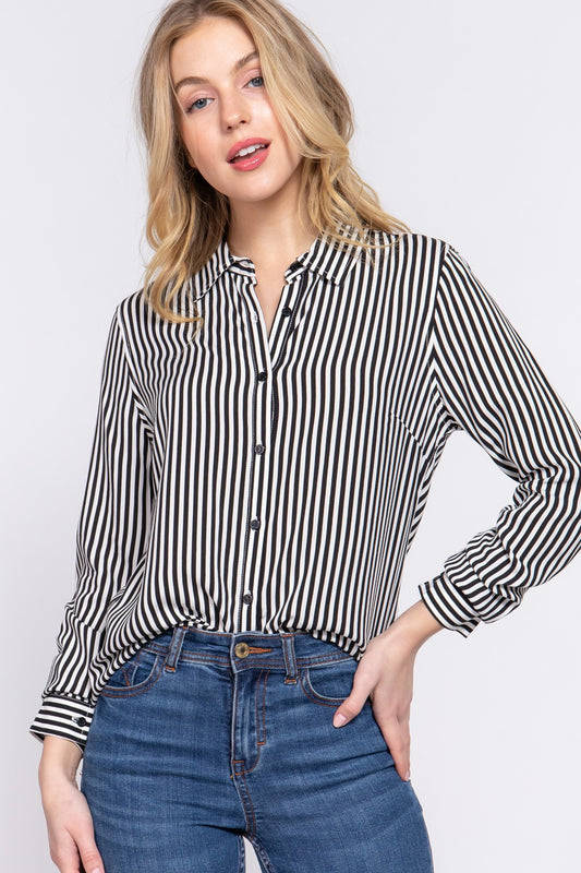 Camisa de vestir a rayas