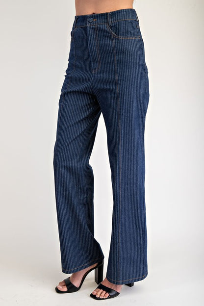 PANTALON DE MEZCLILLA A RAYAS, LUAR BOUTIQUE MX 2
