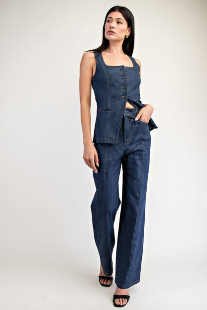 PANTALON DE MEZCLILLA A RAYAS, LUAR BOUTIQUE MX 4