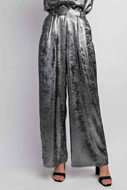 Pantalon plateado