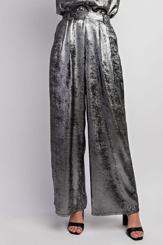Pantalon plateado