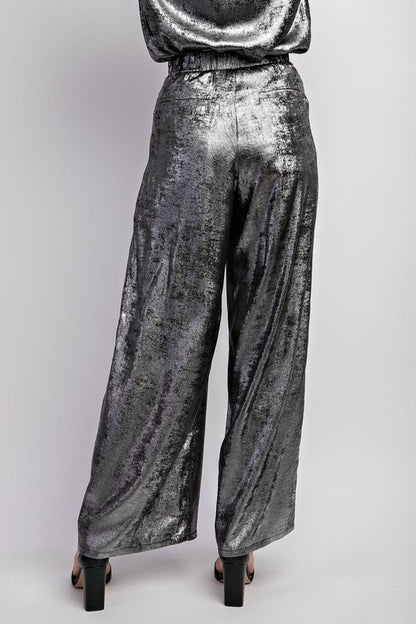 Pantalon plateado