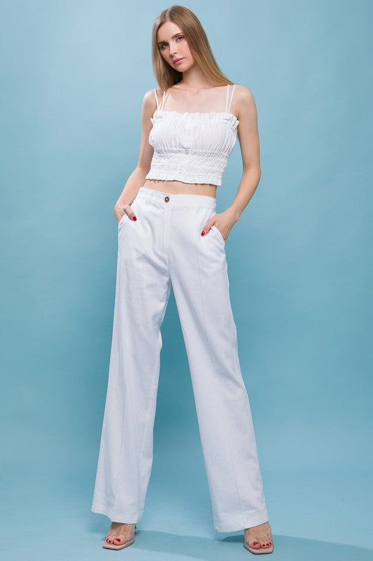 Pantalon lino con pinzas