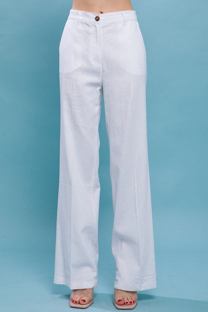 Pantalon lino con pinzas