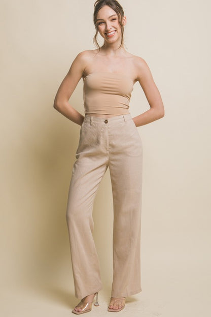 Pantalon lino con pinzas