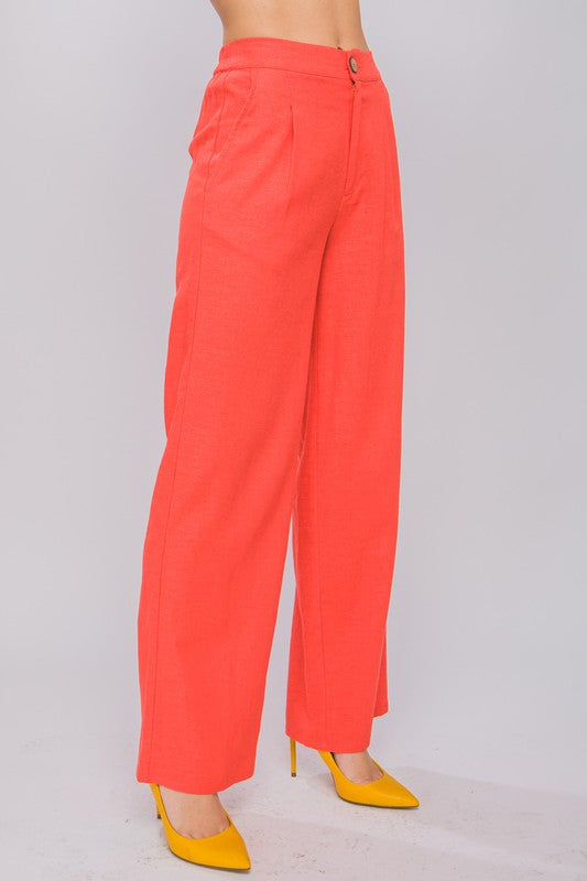 Pantalon lino con pinzas