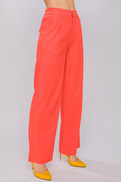 Pantalon lino con pinzas