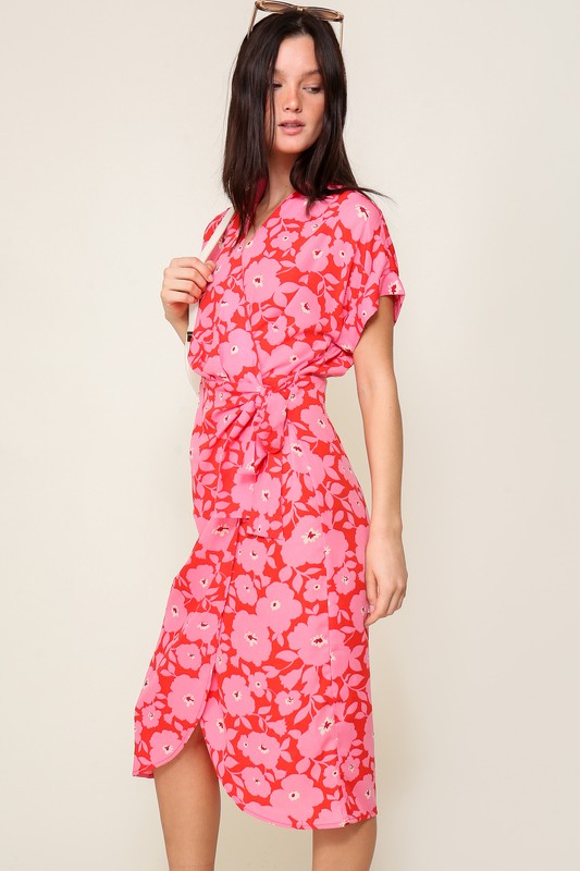 Vestido con estampado floral