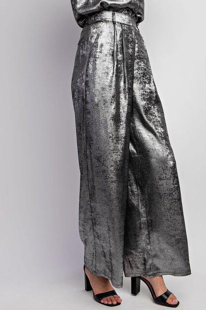Pantalon plateado