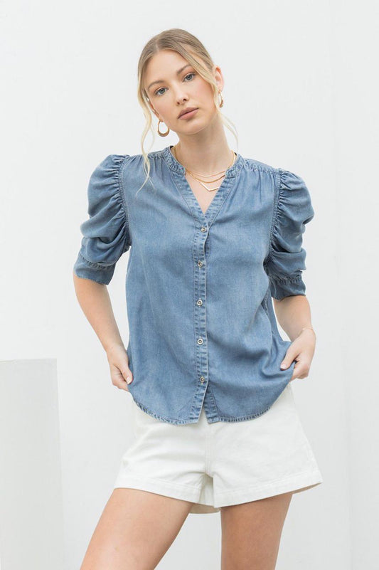 Lluvia - Blusa mezclilla