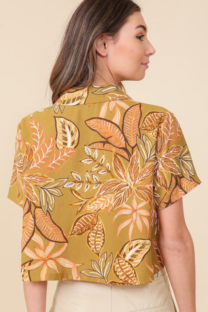 Alana - Blusa Manga Corta Con Estampado