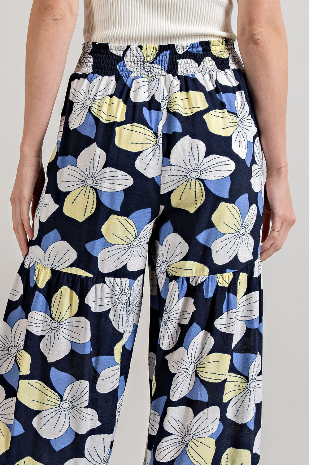 Daisy - Pantalon Flores Wide Leg